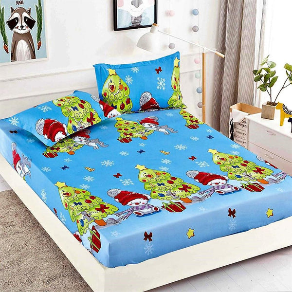 Huse cu Elastic Bumbac Finet Craciun Albastre Ursuleti  HCJ17