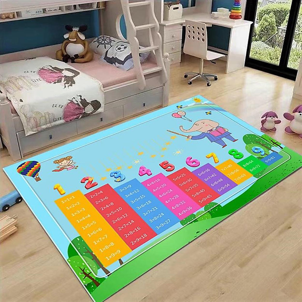 Covoare Antiderapante Educative Copii 80x150 cm Multicolore Tabla Inmultirii AC05