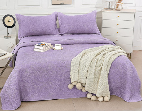 Cuverturi Matlasate Bumbac Satinat Lila Uni CB300
