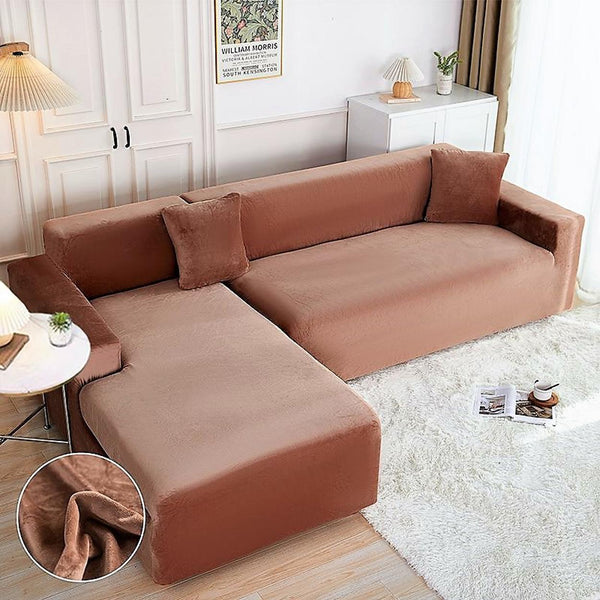 Husa Elastica Coltar Catifea Coniac HMC32M