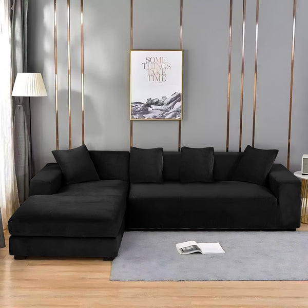 huse catifea protectie coltar negru