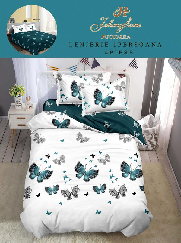 Lenjerii o Persoana Pucioasa Finet Albe Turcoaz Fluturasi LSF135