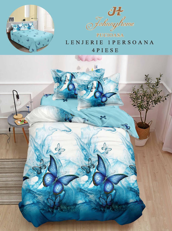 Lenjerii o Persoana Pucioasa Finet Albastre Fluturasi LSF125