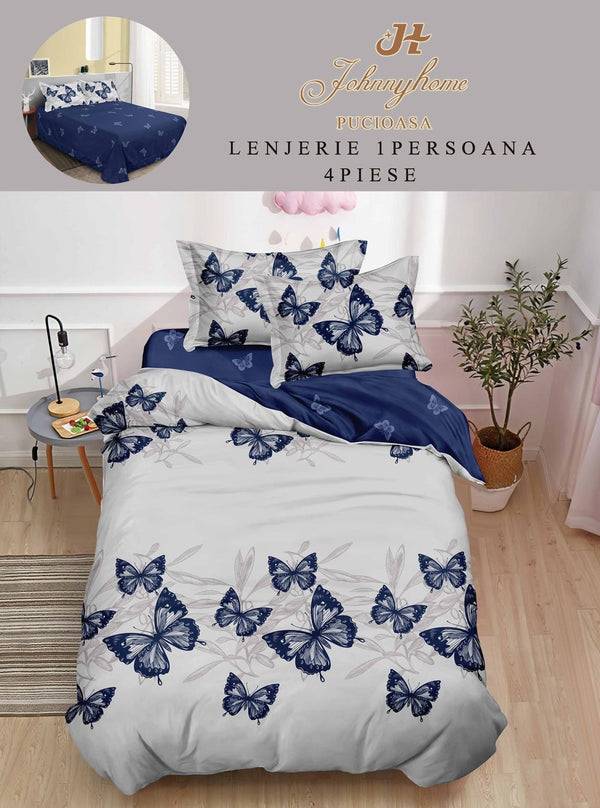 Lenjerii o Persoana Pucioasa Finet Gri Albastre Fluturasi LSF124