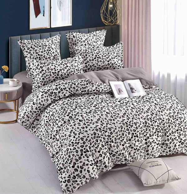 Lenjerii o Persoana Bumbac Finet Gri Leopard LSJ93