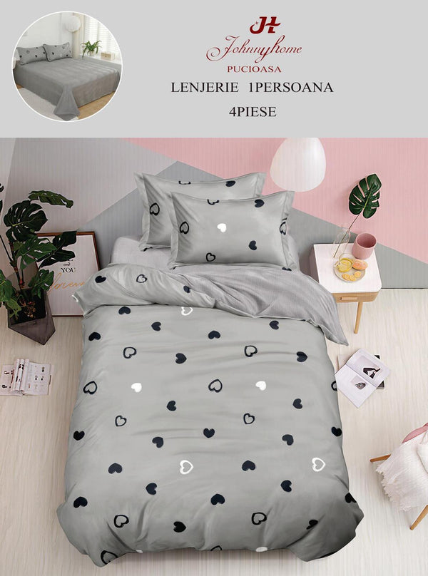 Lenjerii o Persoana Pucioasa Finet Gri Inimioare LSF146