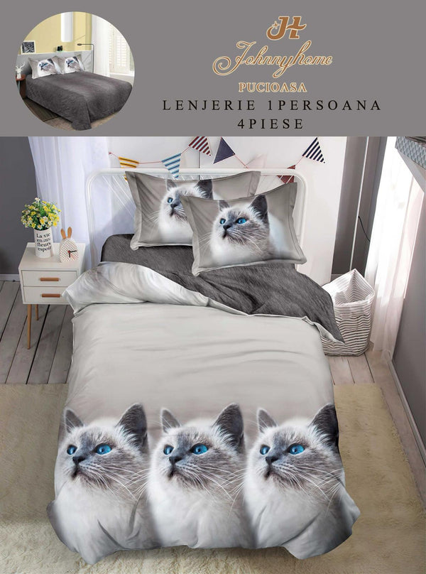 Lenjerii o Persoana Pucioasa Finet Gri Pisica LSF133