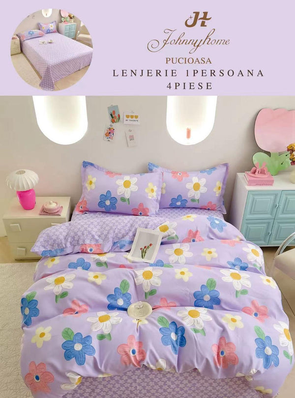 Lenjerii o Persoana Pucioasa Finet Lila Floral LSF139