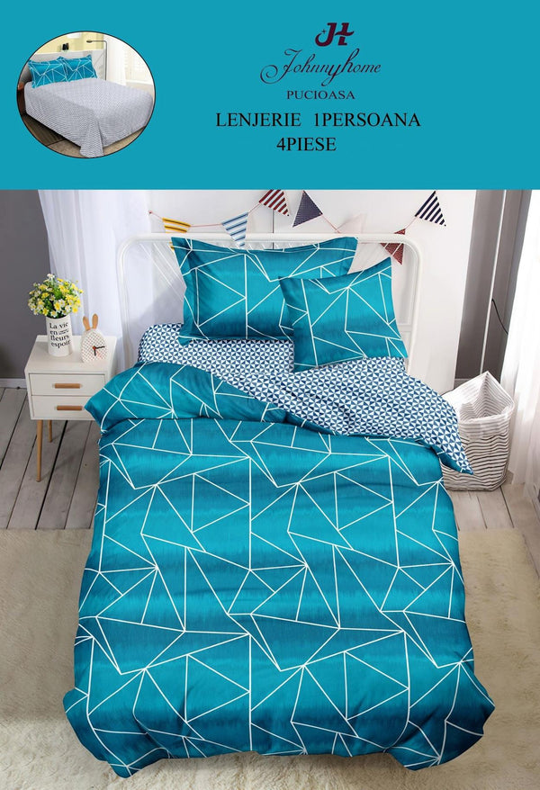 Lenjerii o Persoana Pucioasa Finet Albastru Geometric LSF21