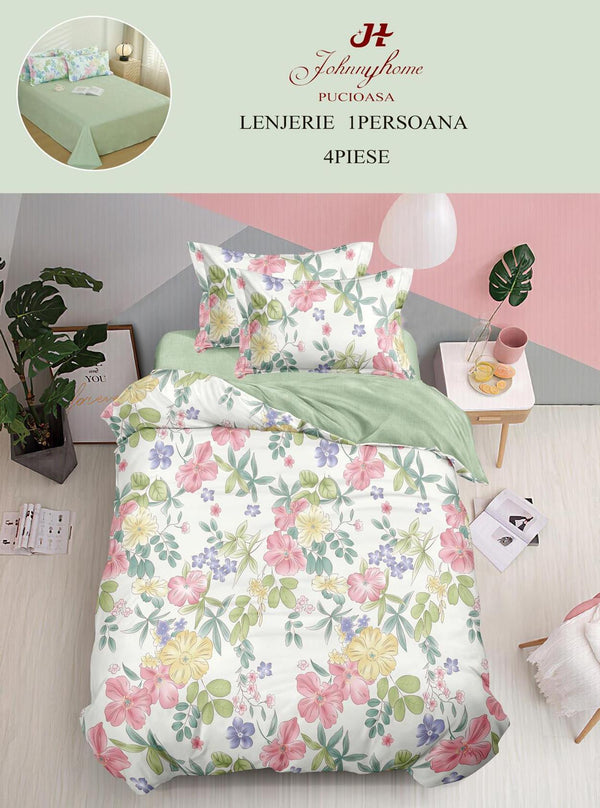 Lenjerii o Persoana Pucioasa Finet Verde Floral LSF81