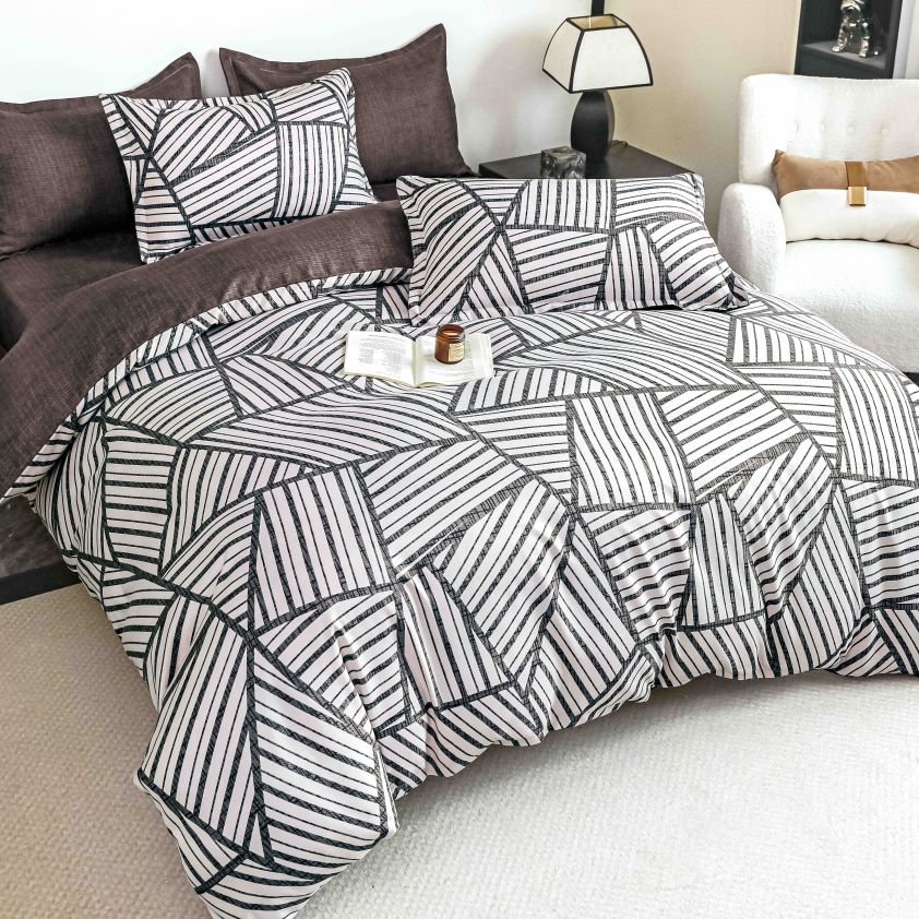 Lenjerii o Persoana Bumbac Finet Alb Abstract LSJ167