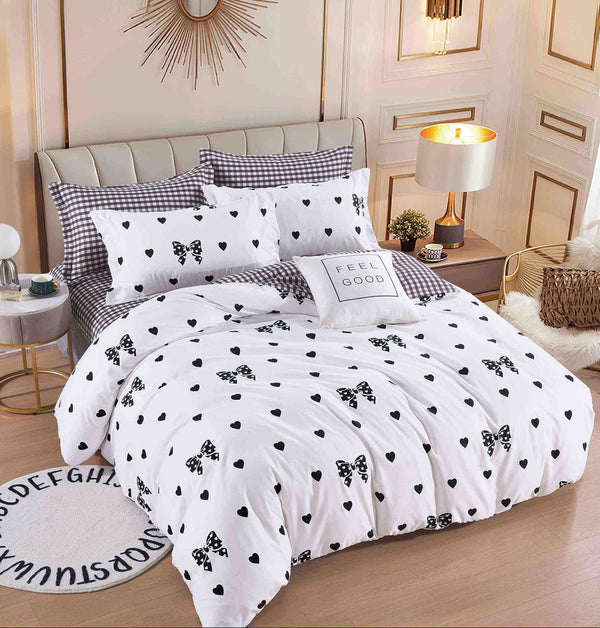 Lenjerii o Persoana Bumbac Finet Albe Fundite Inimioare LSJ46