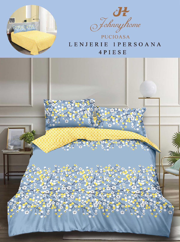 Lenjerii o Persoana Pucioasa Finet Albastru Galben Floral LSF114