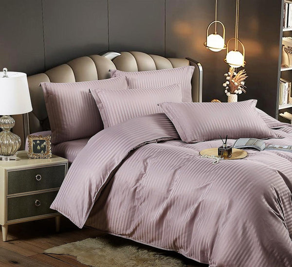 Lenjerii o Persoana Bumbac Finet Damasc Gri Roz Uni LSJ413