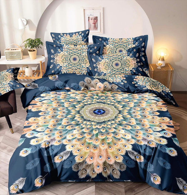 Lenjerii o Persoana Bumbac Finet Albastre Pene LSF154