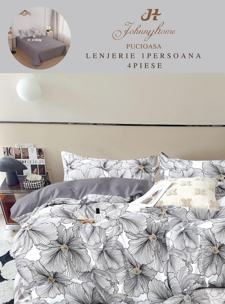 Lenjerii o Persoana Pucioasa Finet Gri Frunze LSF77