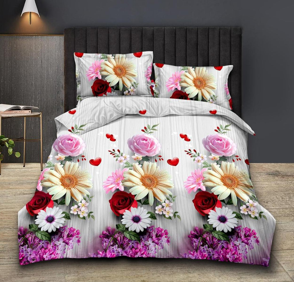 Lenjerii 3D 1+1 Gratis Pucioasa 4 Piese Floral Multicolore D579