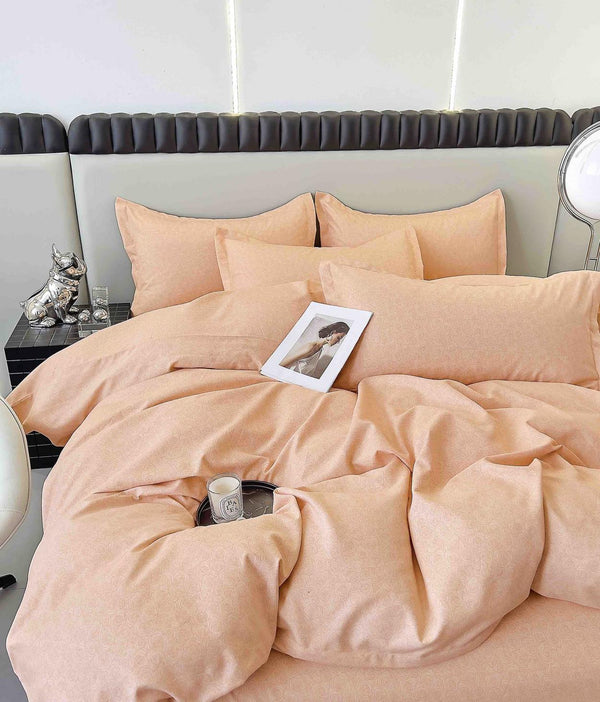 Lenjerii Finet Satinat Pat Dublu Roz Corai Flori BFJ93