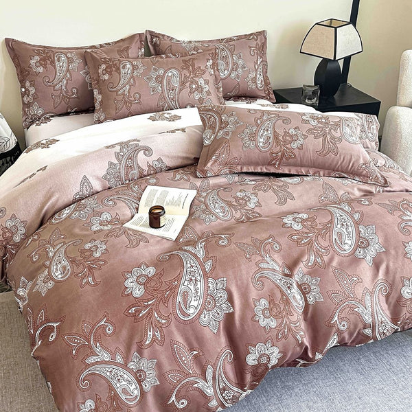 Lenjerii Bumbac Finet Clasic Pat Dublu Maro Oriental BFJ207