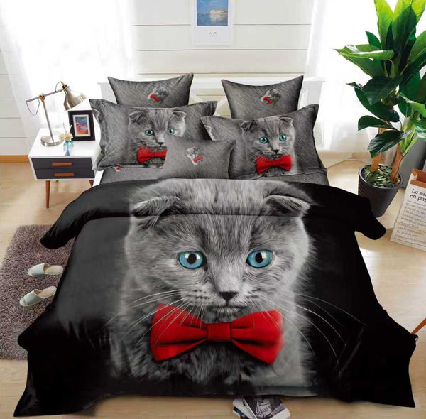 Lenjerii Bumbac Finet Modele Identice cu Poza Pucioasa Negru Pisicute BFP62