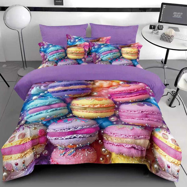 Lenjerii Bumbac Finet Modele Identice cu Poza Pucioasa Roz Mov Macarons BFP47