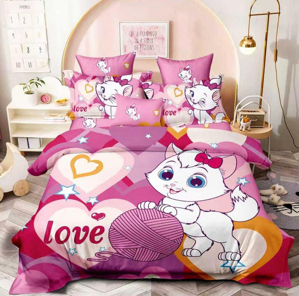 Lenjerii Bumbac Finet Modele Identice cu Poza Pucioasa Roz Pisicute BFP53