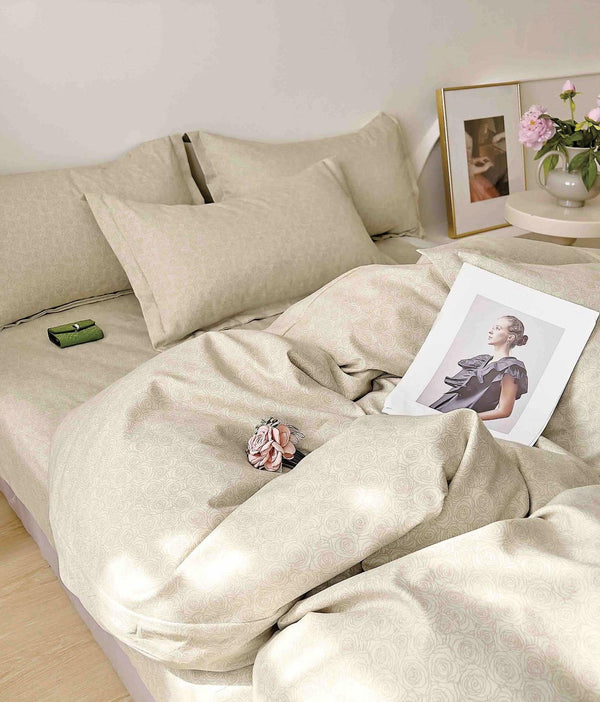 Lenjerii Finet Satinat Pat Dublu Verde Uni BFJ101