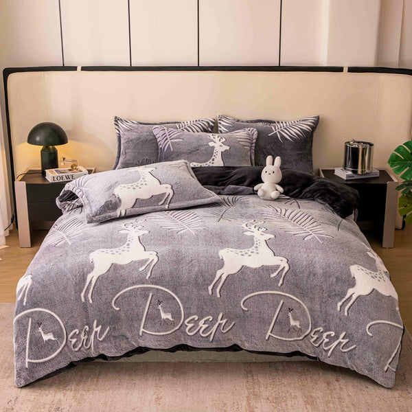 Lenjerii Cocolino Single O Persoana Gri Reni LSCJ01