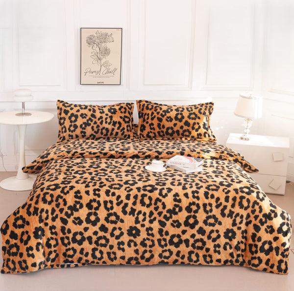 Lenjerii Cocolino cu Elastic Pat Dublu Maro Leopard LCA110