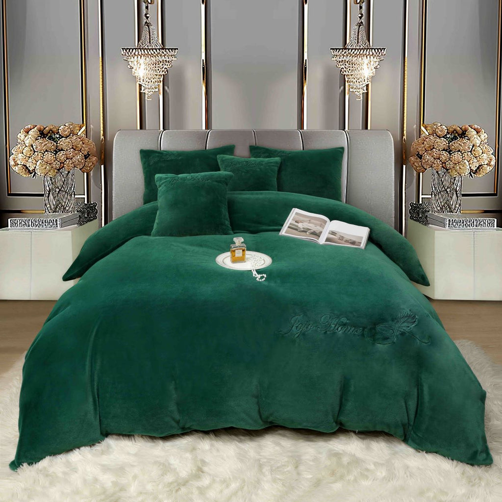 Lenjerii Cocolino cu Elastic Blanita Artificiala de Iepure Verde LCJ904