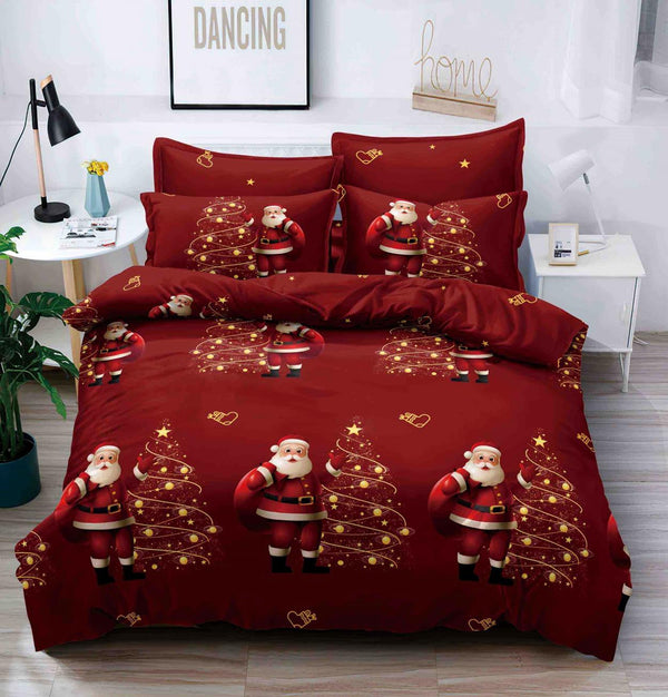 Lenjerii cu Elastic Bumbac Finet Craciun Rosii Ornamente BCEJ131