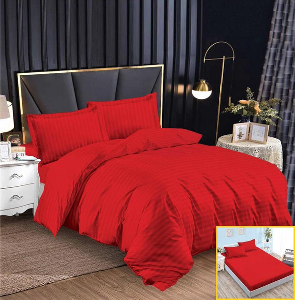 Lenjerii o Persoana cu Elastic Bumbac Finet Damasc Rosii Uni DME01