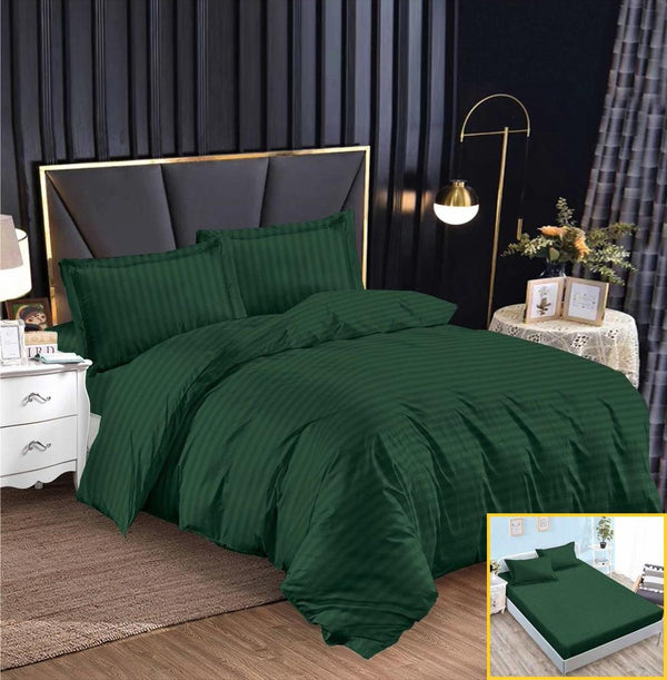 Lenjerii o Persoana cu Elastic Bumbac Finet Damasc Verzi Uni DMS04