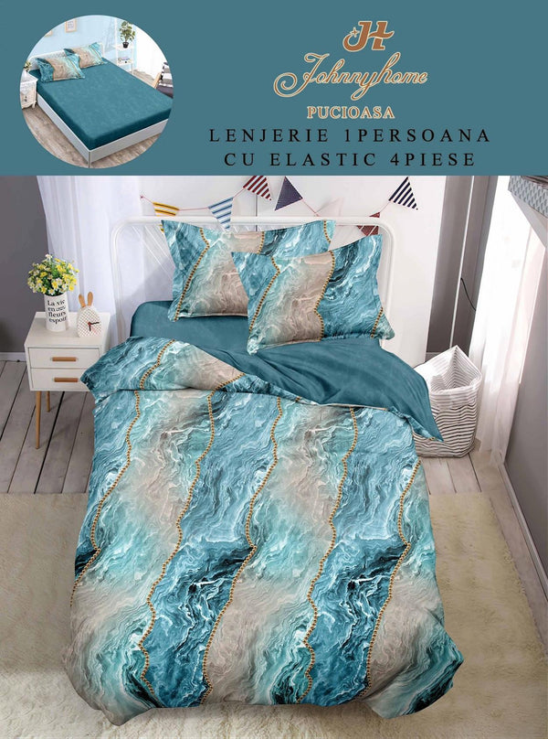 Lenjerii cu Elastic o Persoana Pucioasa Finet Albastru Abstract LSE132