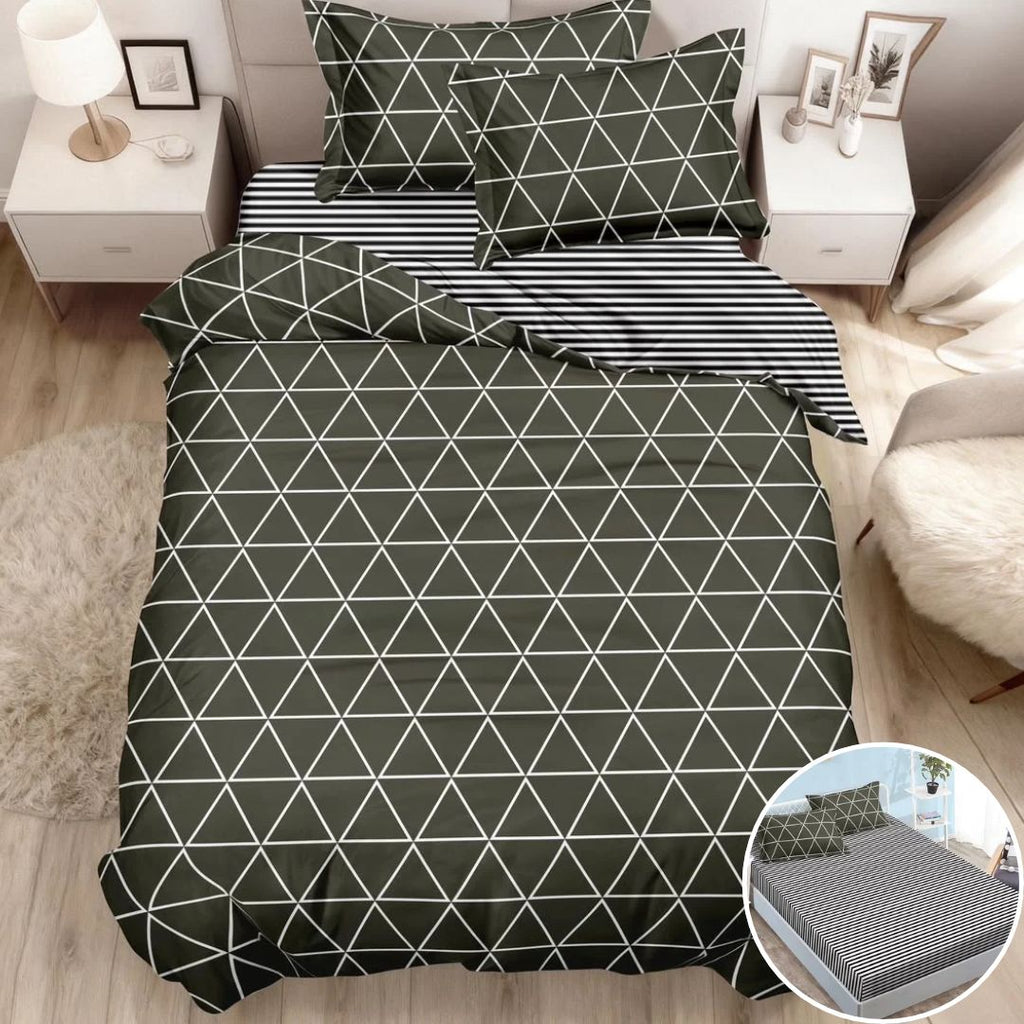 Lenjerii cu Elastic o Persoana Pucioasa Finet Gri Geometric LSE118