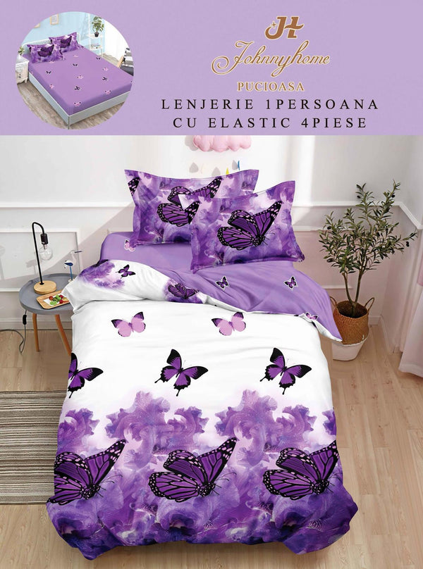 Lenjerii cu Elastic o Persoana Pucioasa Finet Mov Fluturasi LSE145