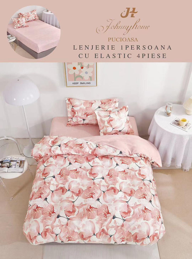 Lenjerii cu Elastic o Persoana Pucioasa Finet Roz Floral LSE95