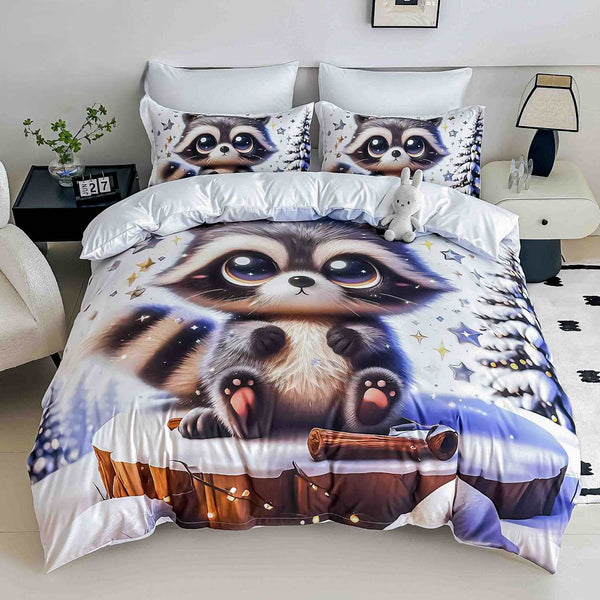 lenjerii cu elastic bumbac finet gros digital print alb maro raton BFEJ531