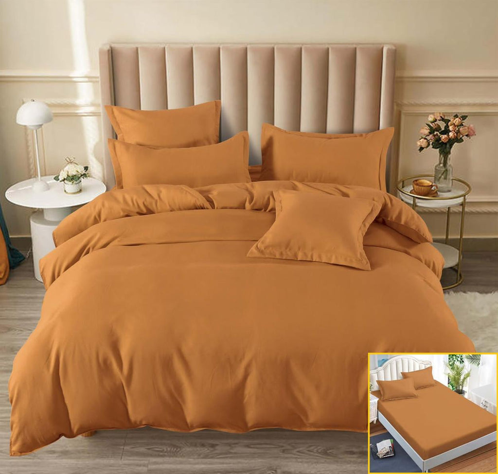 Lenjerii Uni cu Elastic Finet Pucioasa Pat Dublu Maro Simple BFE190