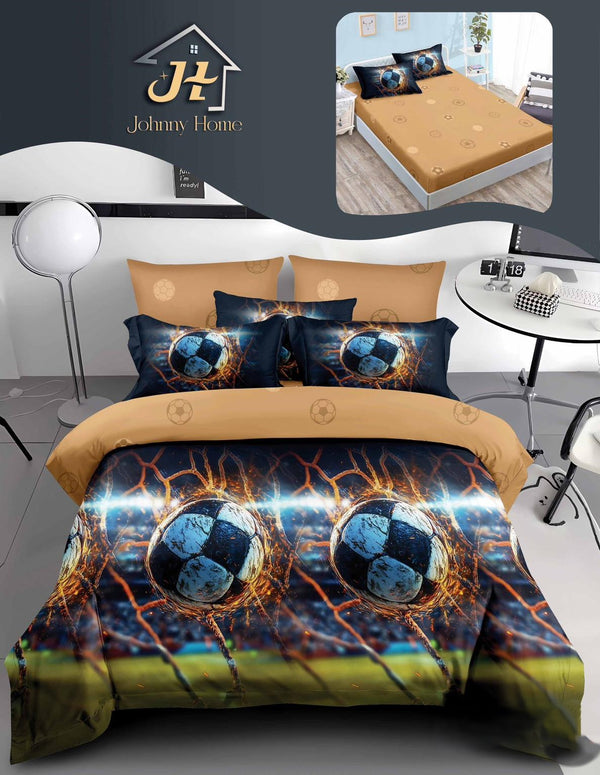 Lenjerie-cu-Elastic-Bumbac-Finet-Maro-Verde-Fotbal-BFE335