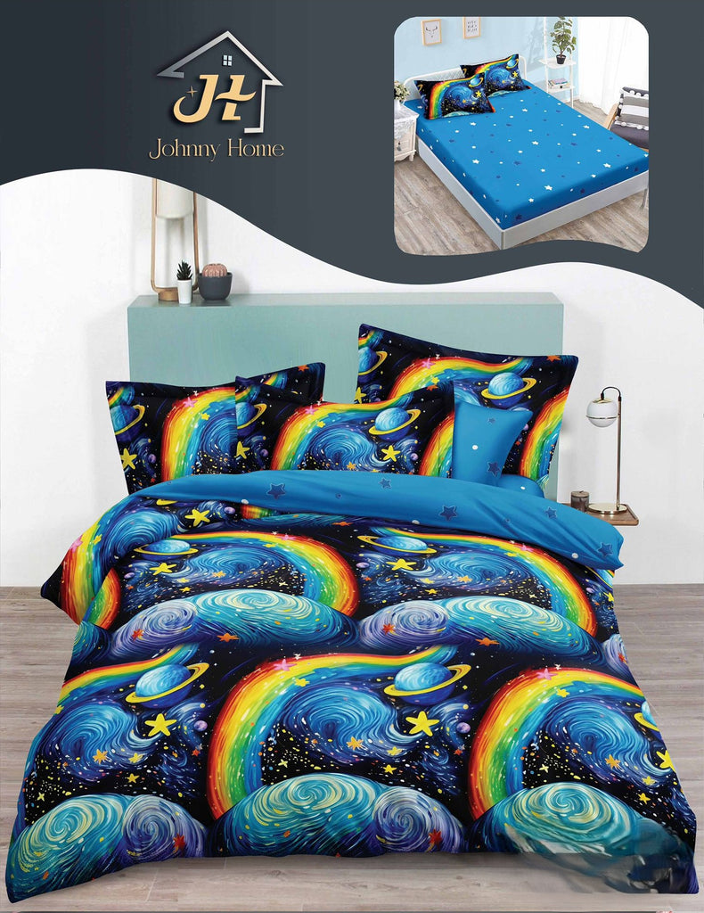 Lenjerie-cu-Elastic-Bumbac-Finet-Negru-Albastru-Curcubeu-BFE325