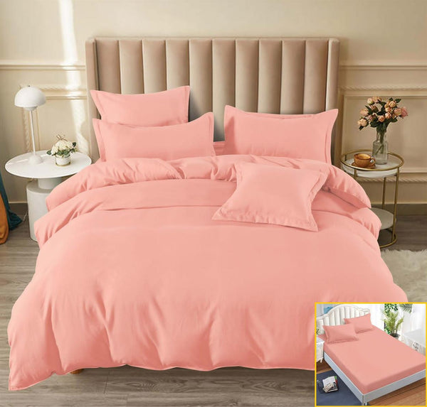 Lenjerii Uni cu Elastic Finet Pucioasa Pat Dublu Roz Simple BFE184