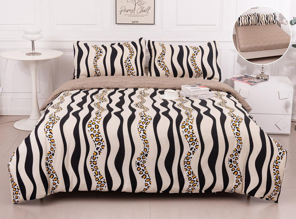 Lenjerii Bumbac cu Elastic 1+1 Gratis Bej Animal Print LE729