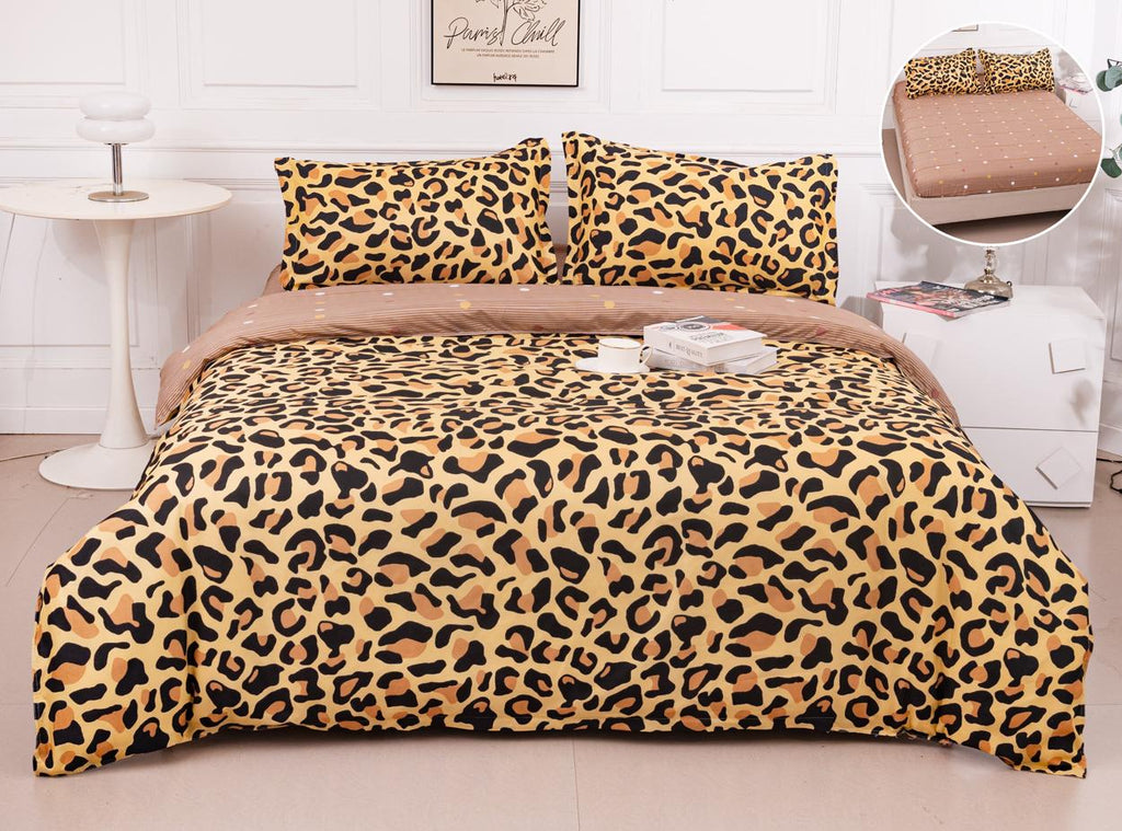 Lenjerii Bumbac cu Elastic 1+1 Gratis Maro Animal Print LE732