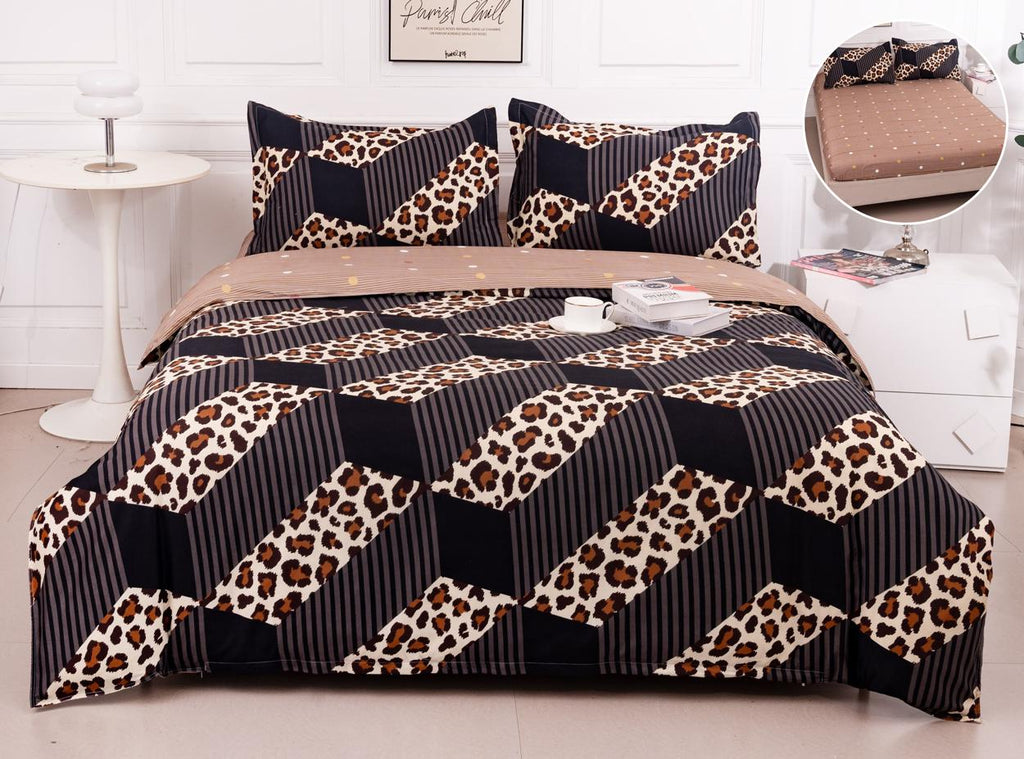 Lenjerii Bumbac cu Elastic 1+1 Gratis Maro Animal Print LE737