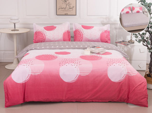 Lenjerii Bumbac cu Elastic 1+1 Gratis Roz Cercuri LE727