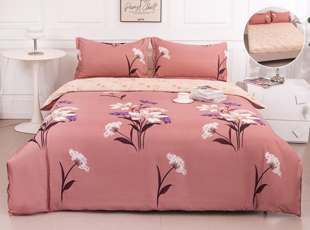 Lenjerii Bumbac cu Elastic 1+1 Gratis Roz Floral LE721
