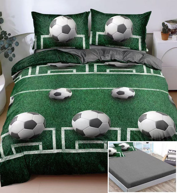 lenjerii bumbac cu elastic 1+1 gratis roz verde fotbal LE194