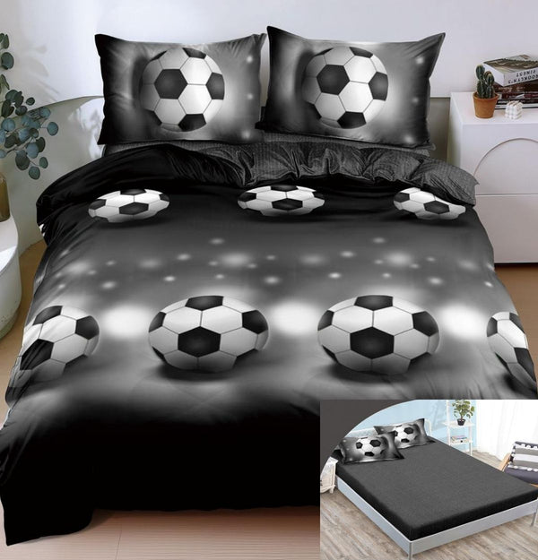 Lenjerii Bumbac cu Elastic 1+1 Gratis Gri Fotbal Mingi LE193