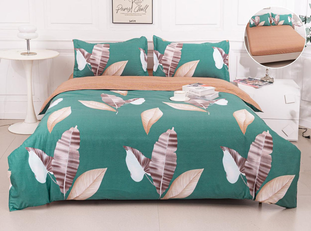 Lenjerii Bumbac cu Elastic 1+1 Gratis Verde Frunze LE743